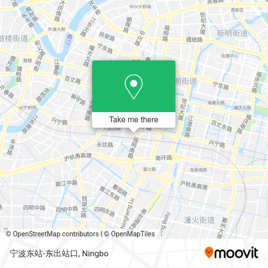 宁波东站-东出站口 map