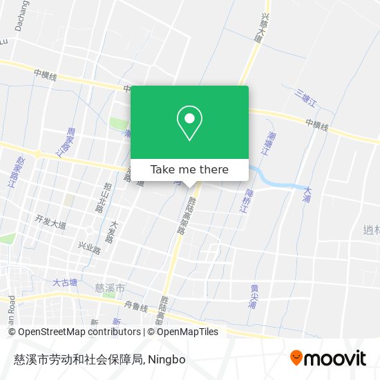 慈溪市劳动和社会保障局 map