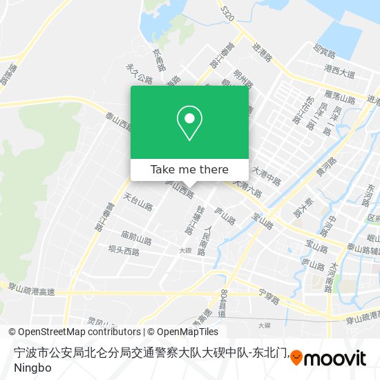宁波市公安局北仑分局交通警察大队大碶中队-东北门 map
