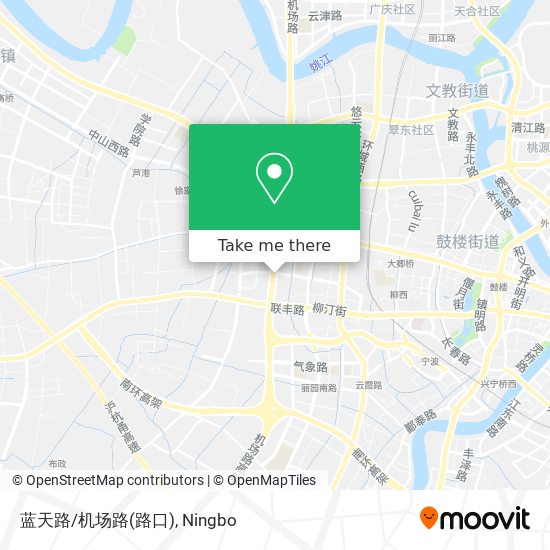 蓝天路/机场路(路口) map