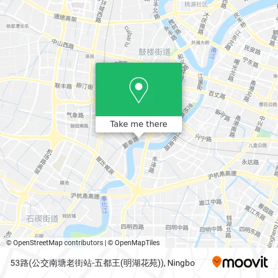 53路(公交南塘老街站-五都王(明湖花苑)) map