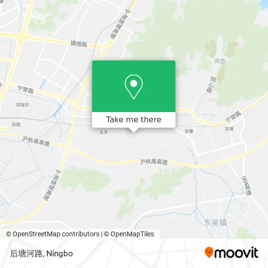 后塘河路 map