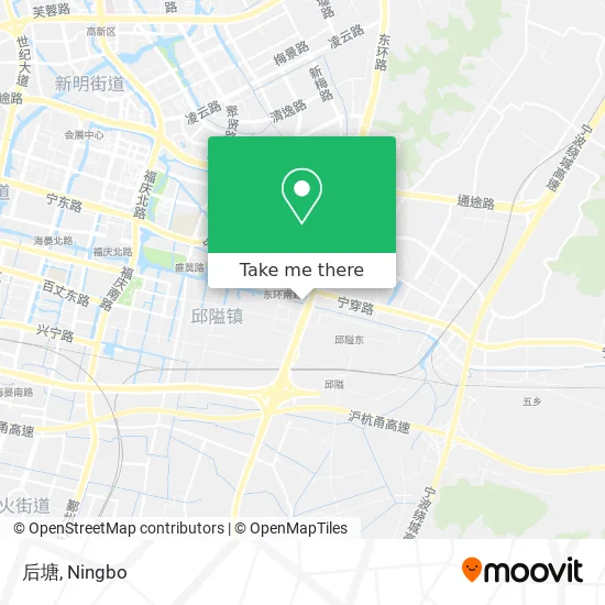 后塘 map