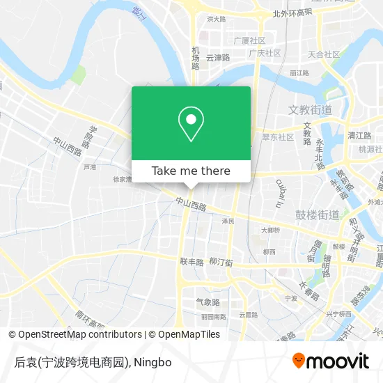 后袁(宁波跨境电商园) map