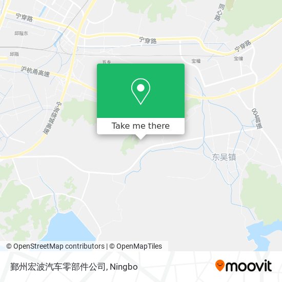 鄞州宏波汽车零部件公司 map