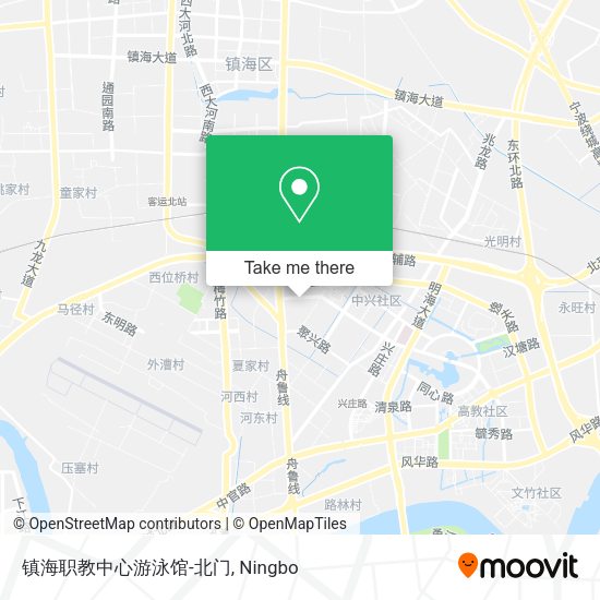 镇海职教中心游泳馆-北门 map