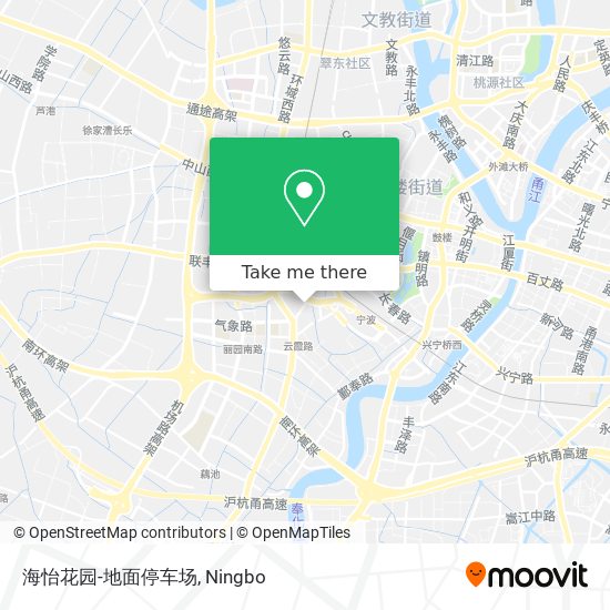 海怡花园-地面停车场 map