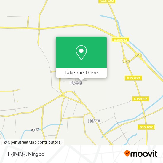 上横街村 map