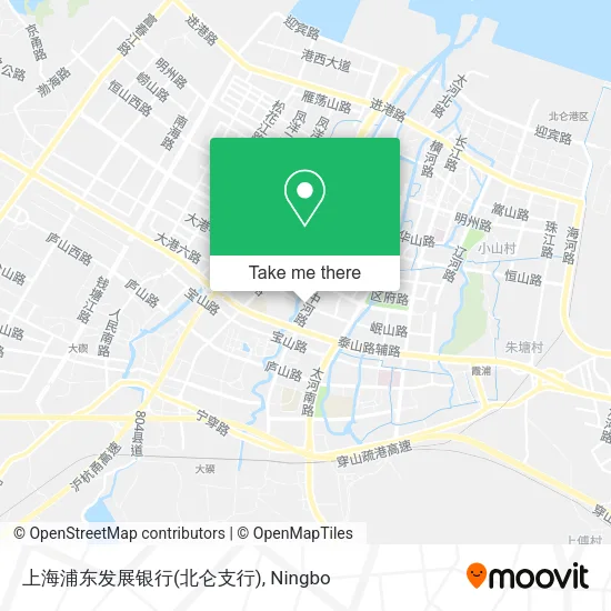 上海浦东发展银行(北仑支行) map
