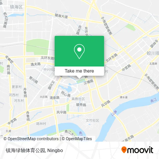 镇海绿轴体育公园 map