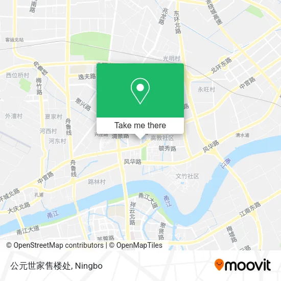 公元世家售楼处 map