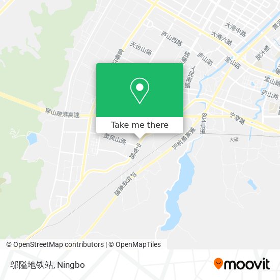邬隘地铁站 map