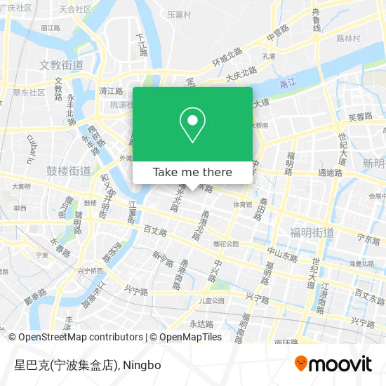 星巴克(宁波集盒店) map