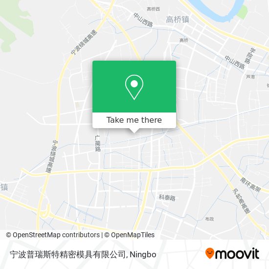 宁波普瑞斯特精密模具有限公司 map