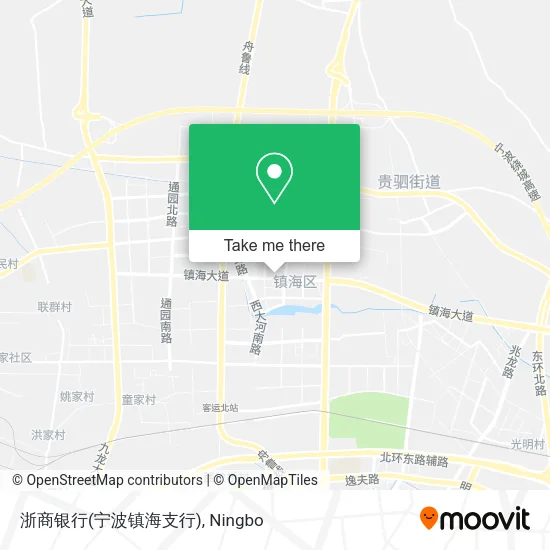 浙商银行(宁波镇海支行) map