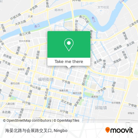 海晏北路与会展路交叉口 map