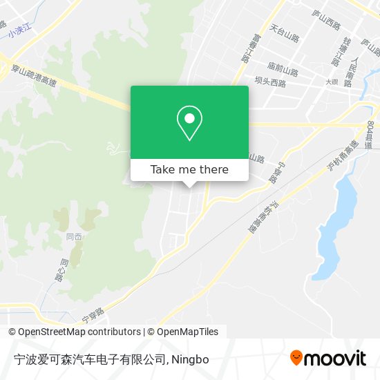 宁波爱可森汽车电子有限公司 map