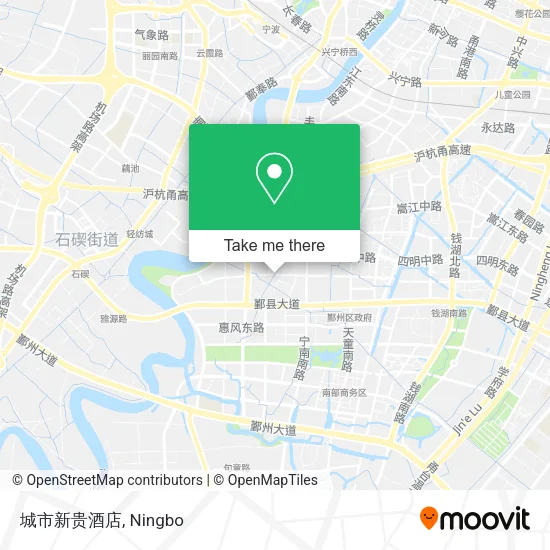 城市新贵酒店 map