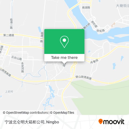 宁波北仑明大箱柜公司 map