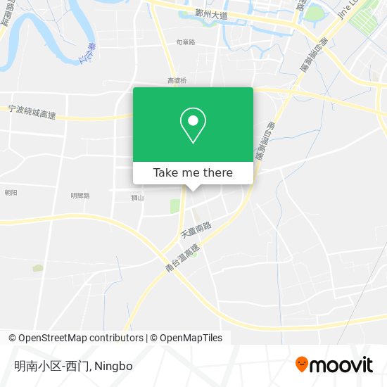 明南小区-西门 map