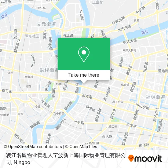 凌江名庭物业管理人宁波新上海国际物业管理有限公司 map
