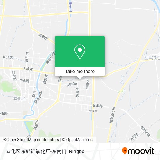 奉化区东郊铝氧化厂-东南门 map