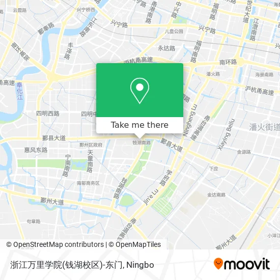 浙江万里学院(钱湖校区)-东门 map