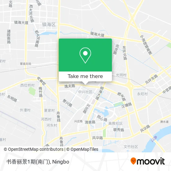 书香丽景1期(南门) map