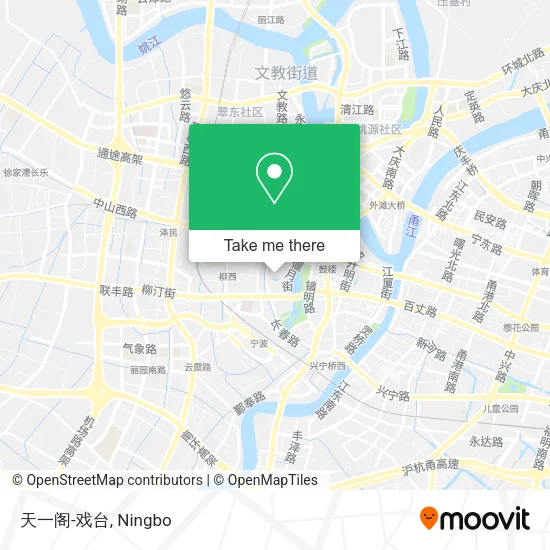 天一阁-戏台 map