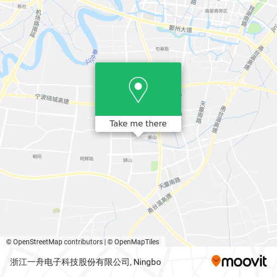 浙江一舟电子科技股份有限公司 map