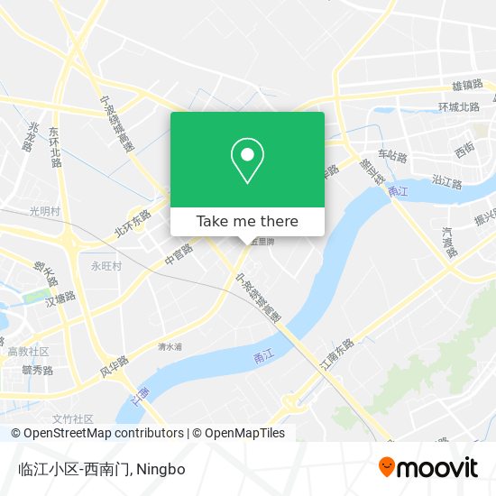 临江小区-西南门 map