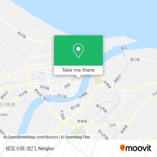 招宝小区-北门 map
