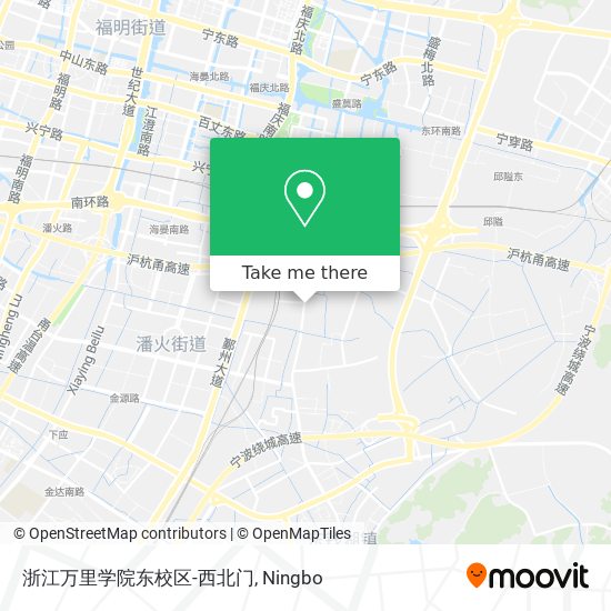 浙江万里学院东校区-西北门 map
