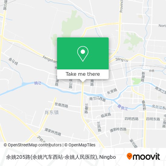 余姚205路(余姚汽车西站-余姚人民医院) map