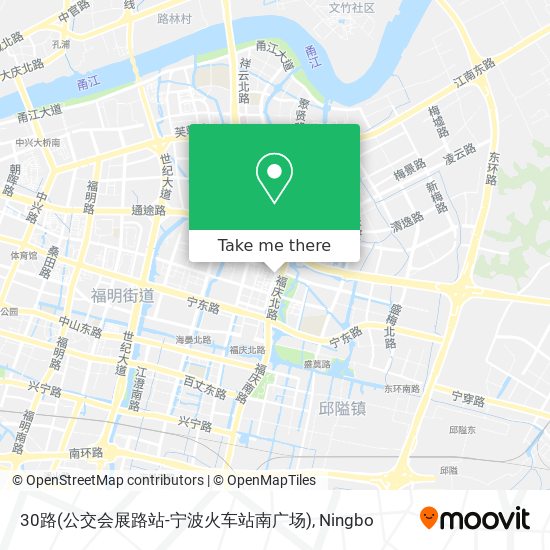 30路(公交会展路站-宁波火车站南广场) map