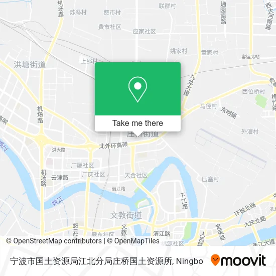 宁波市国土资源局江北分局庄桥国土资源所 map