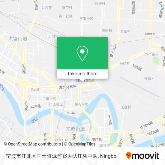 宁波市江北区国土资源监察大队庄桥中队 map