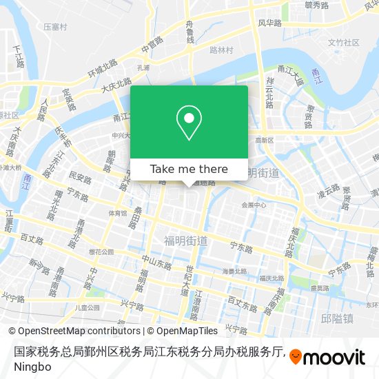 国家税务总局鄞州区税务局江东税务分局办税服务厅 map