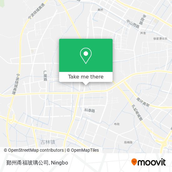 鄞州甬福玻璃公司 map