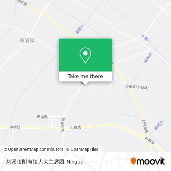 慈溪市附海镇人大主席团 map