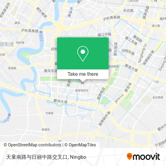 天童南路与日丽中路交叉口 map
