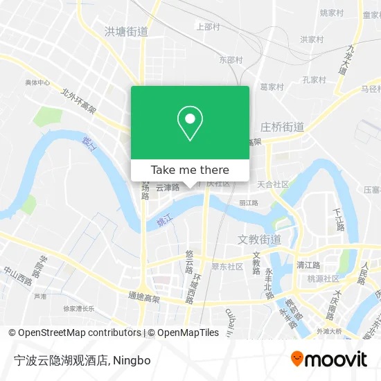 宁波云隐湖观酒店 map