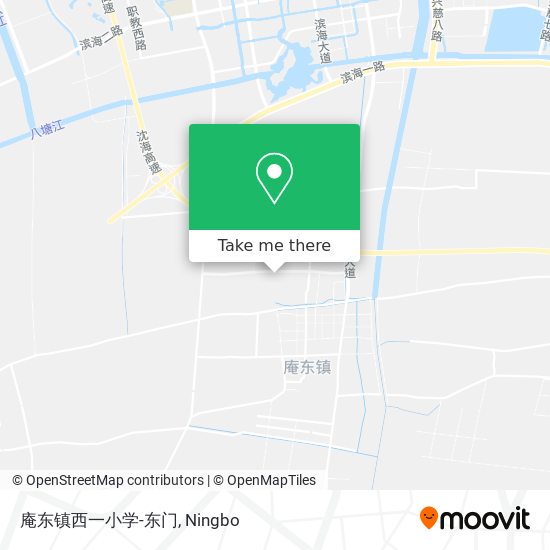 庵东镇西一小学-东门 map