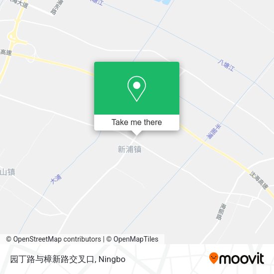 园丁路与樟新路交叉口 map