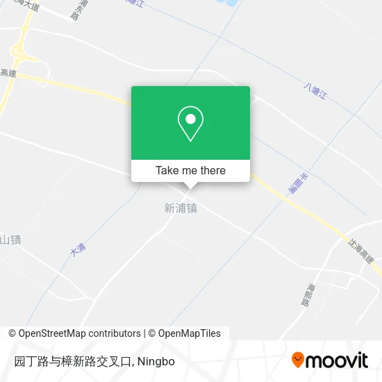 园丁路与樟新路交叉口 map