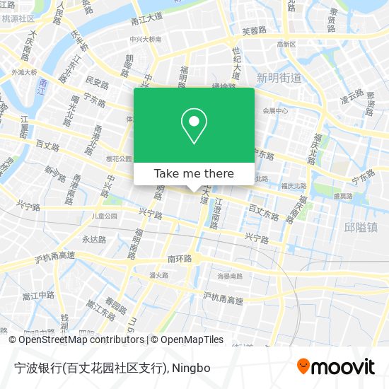 宁波银行(百丈花园社区支行) map