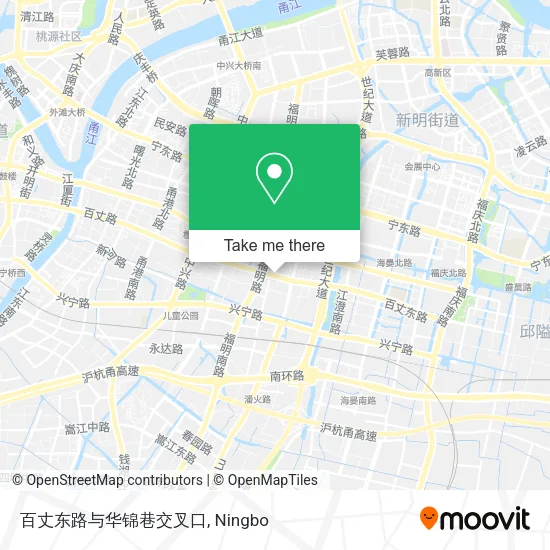 百丈东路与华锦巷交叉口 map