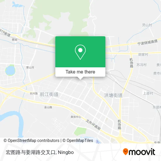 宏图路与姜湖路交叉口 map