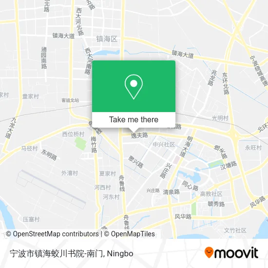 宁波市镇海蛟川书院-南门 map