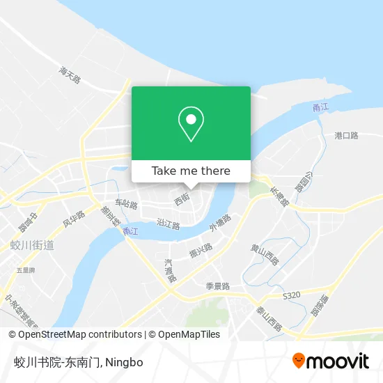 蛟川书院-东南门 map